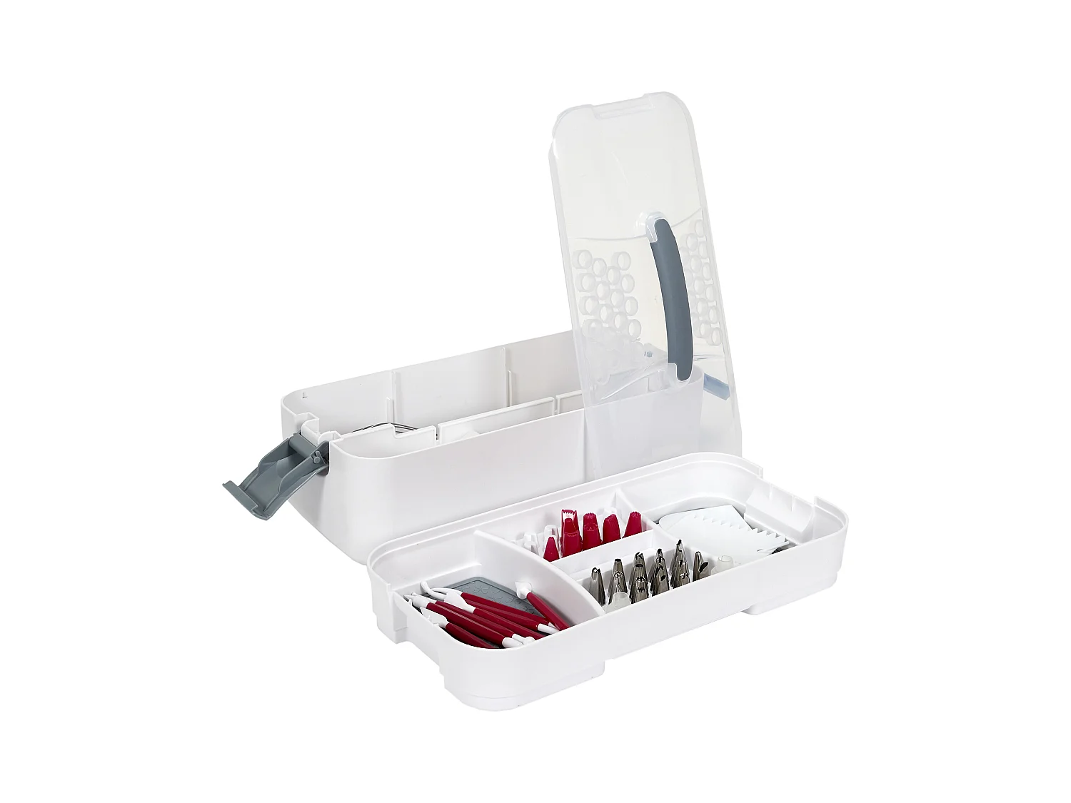 Backkoffer 45-teilig Weiß Edelstahl - Ideal für Süße Kreationen