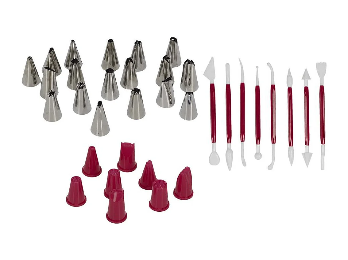 Mallette De Patisserie 45pieces Blanc, Gris, Violet