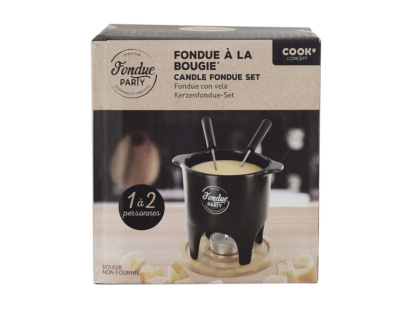 Fondue Individuelle Ou Duo Noir, Marron
