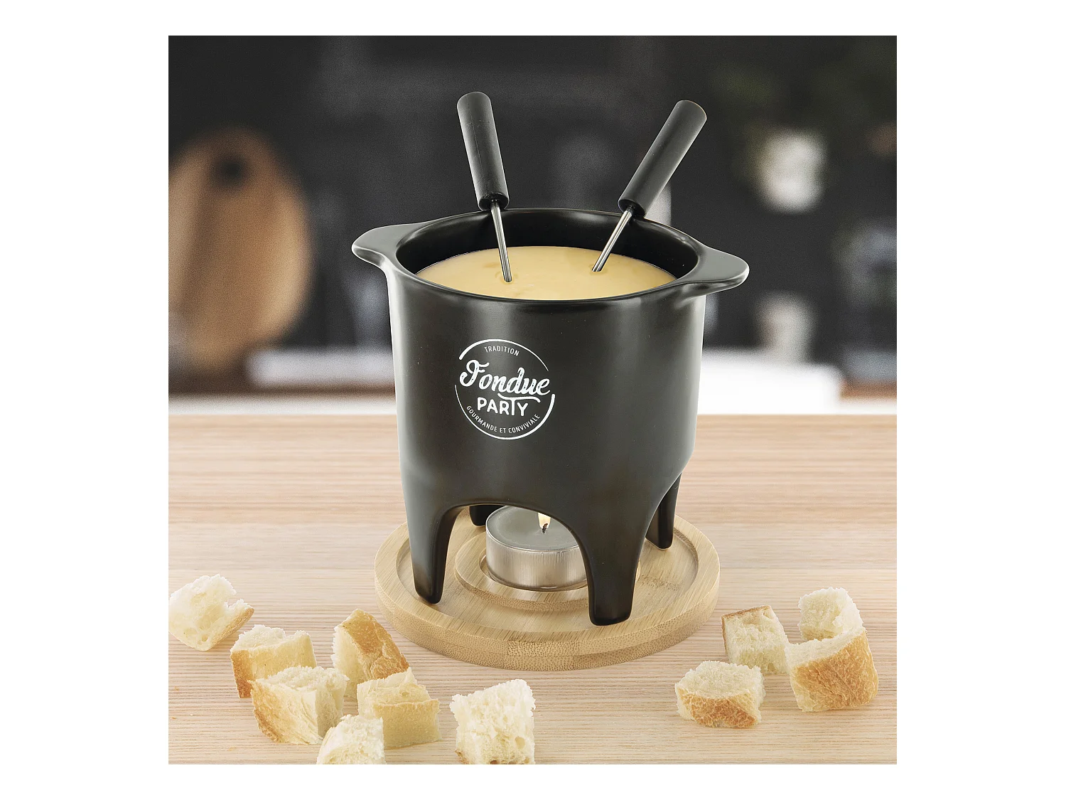 Kerzen-Fondueset für 2 Personen
