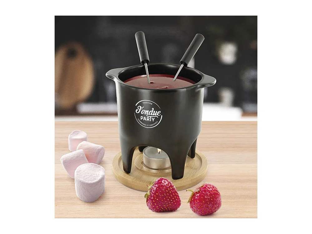 Fondue Individuelle Ou Duo Noir, Marron