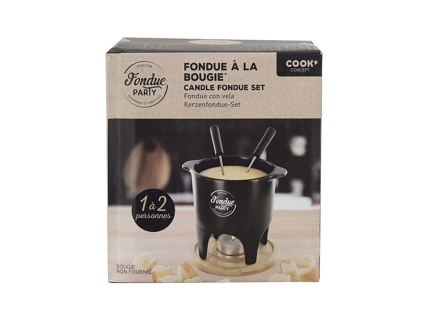 Fondue Individuelle Ou Duo Noir, Marron