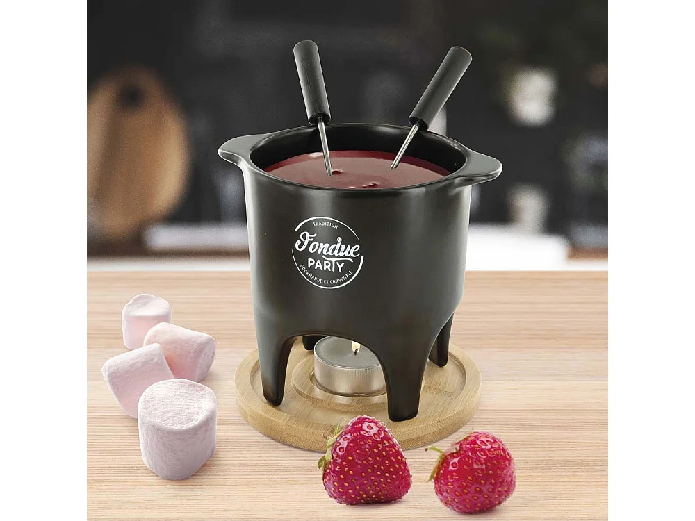 Fondue Individuelle Ou Duo Noir, Marron