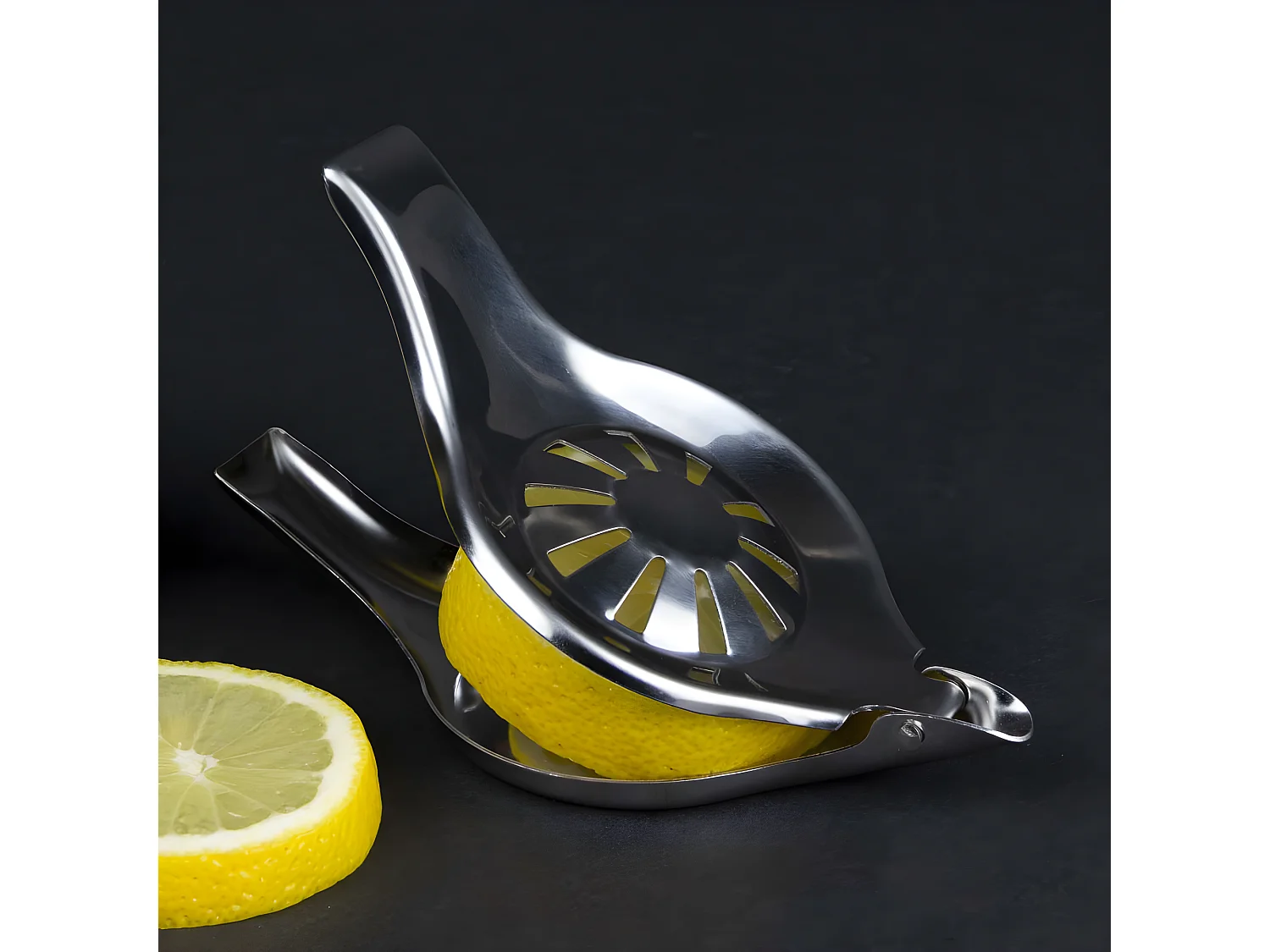 Zesteur à Citron "Inox" 12cm Argent