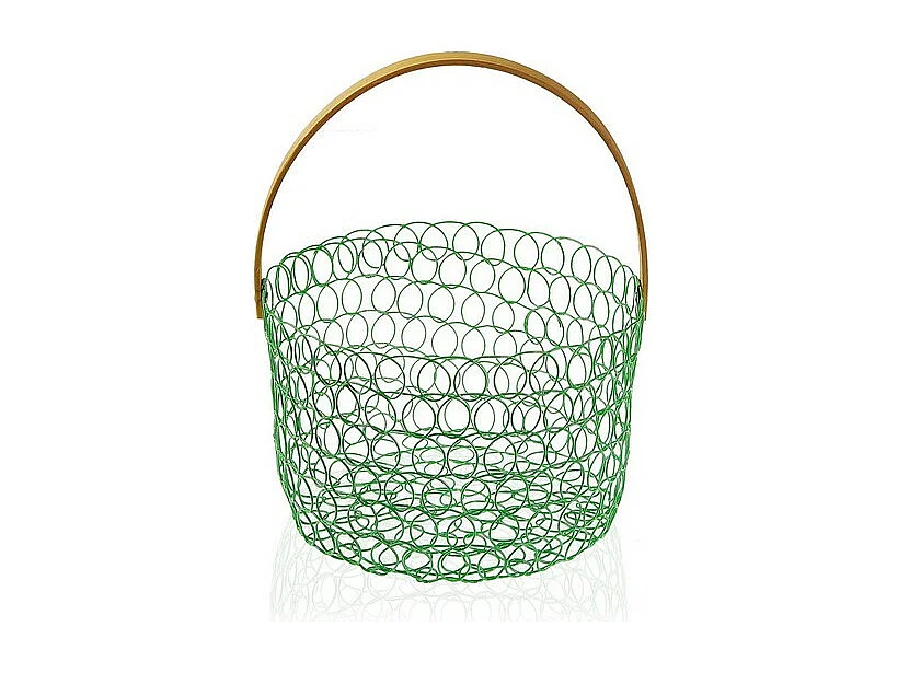 Corbeille à fruits ronde fil métallique 24 cm Blanc