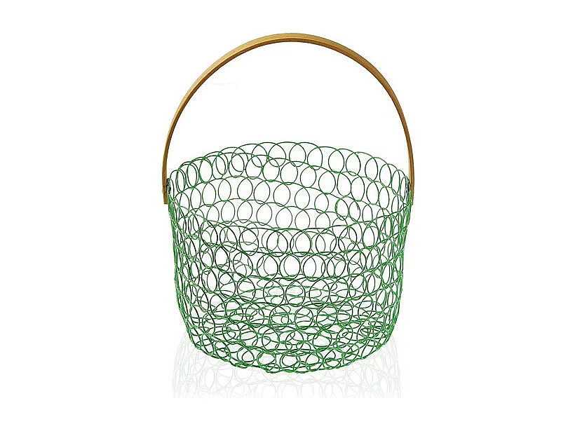 Corbeille à fruits ronde fil métallique 24 cm Blanc