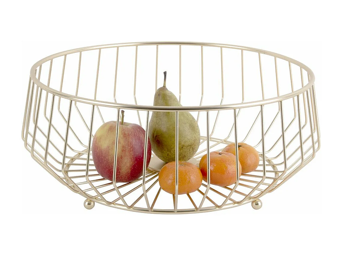 Grande corbeille à fruits en métal Linea
