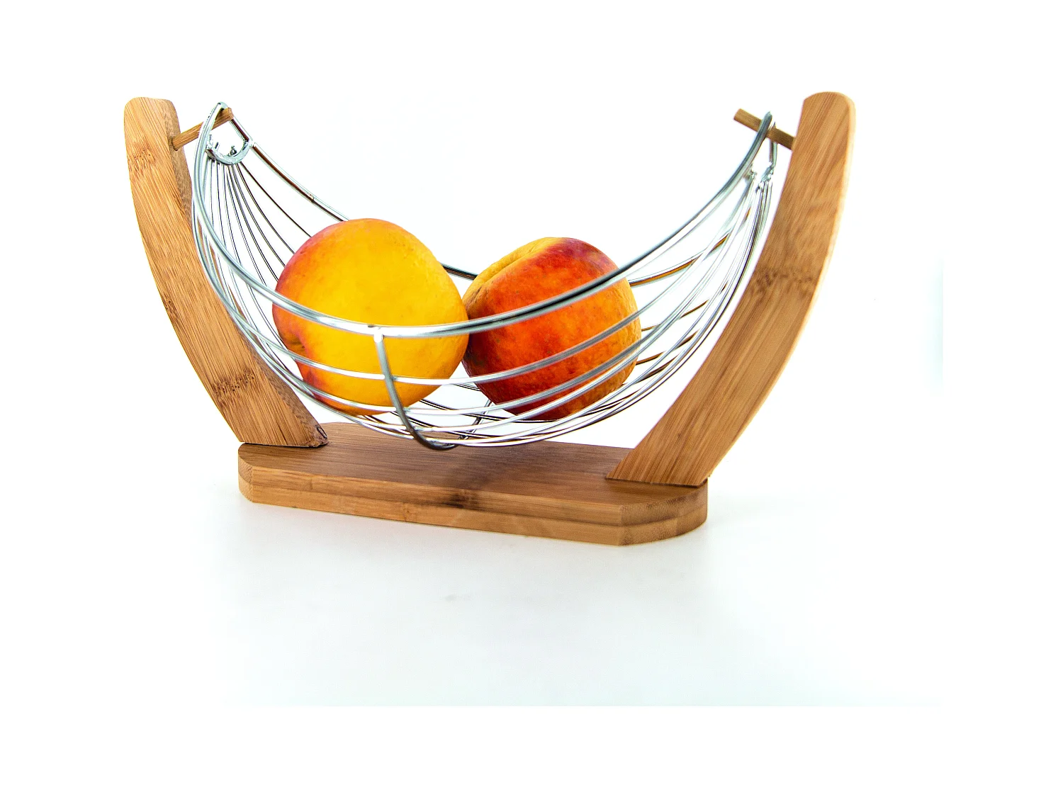 Corbeille A Fruits Balancelle Marron, Argent