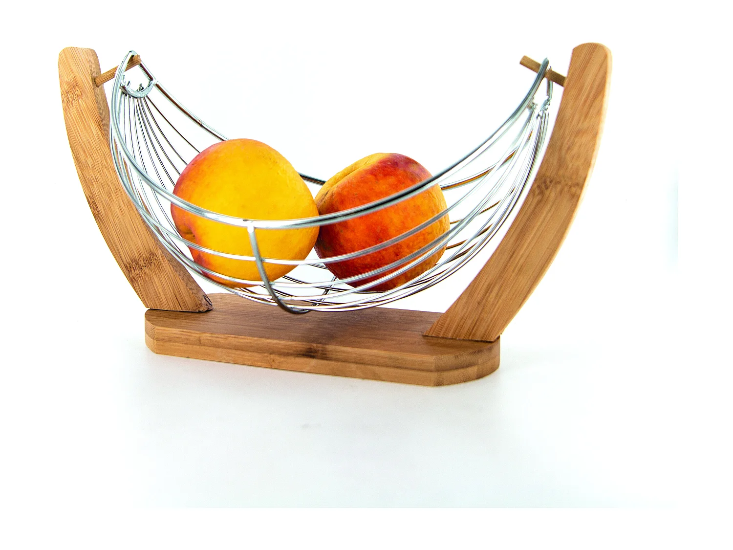 Corbeille A Fruits Balancelle Marron, Argent