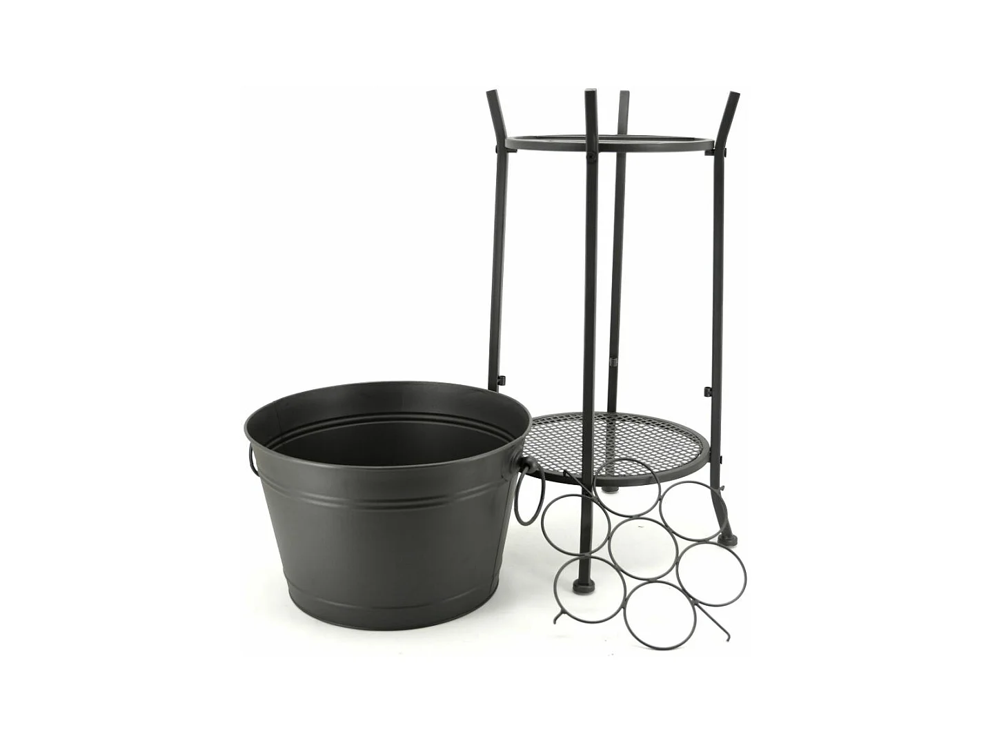 Secchiello per il ghiaccio su supporto in metallo