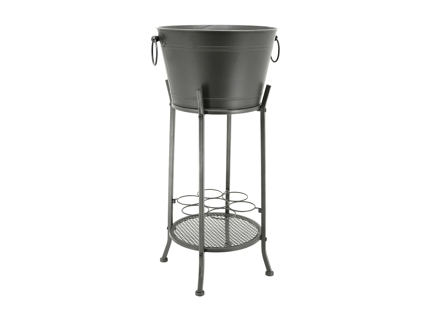 Seau à glace sur pied en métal