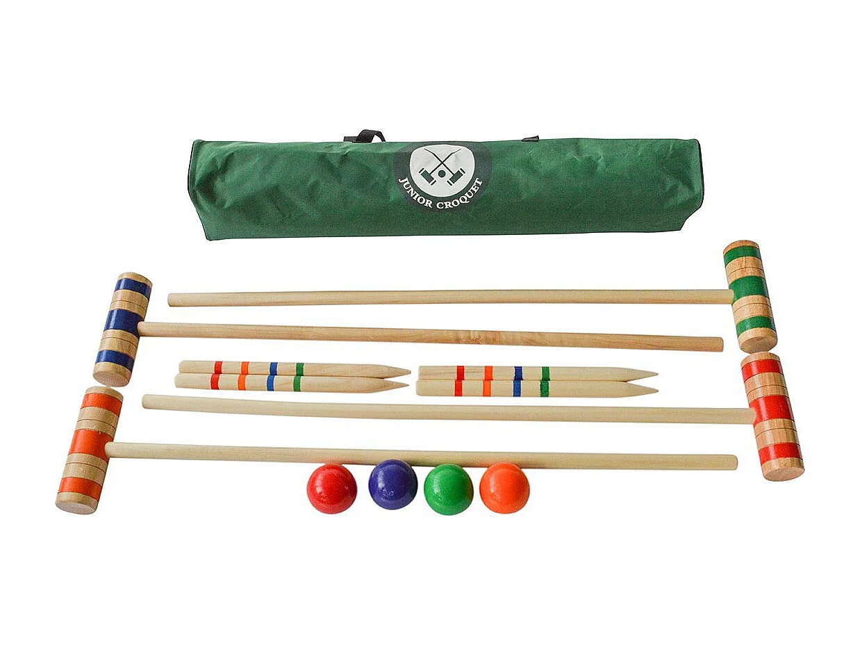 Krocketset Kind aus Holz