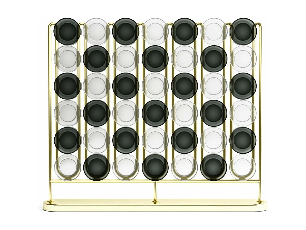 Vier gewinnt-Spiel aus Messing "Stax"
