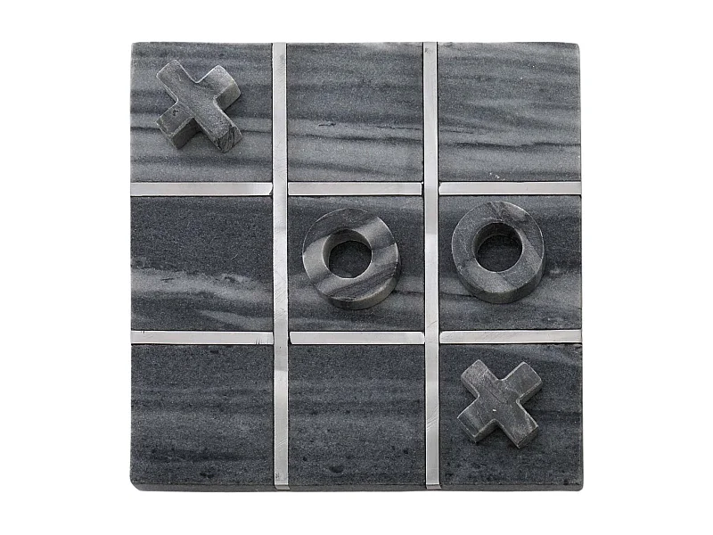 Juego de tres en raya con canicas