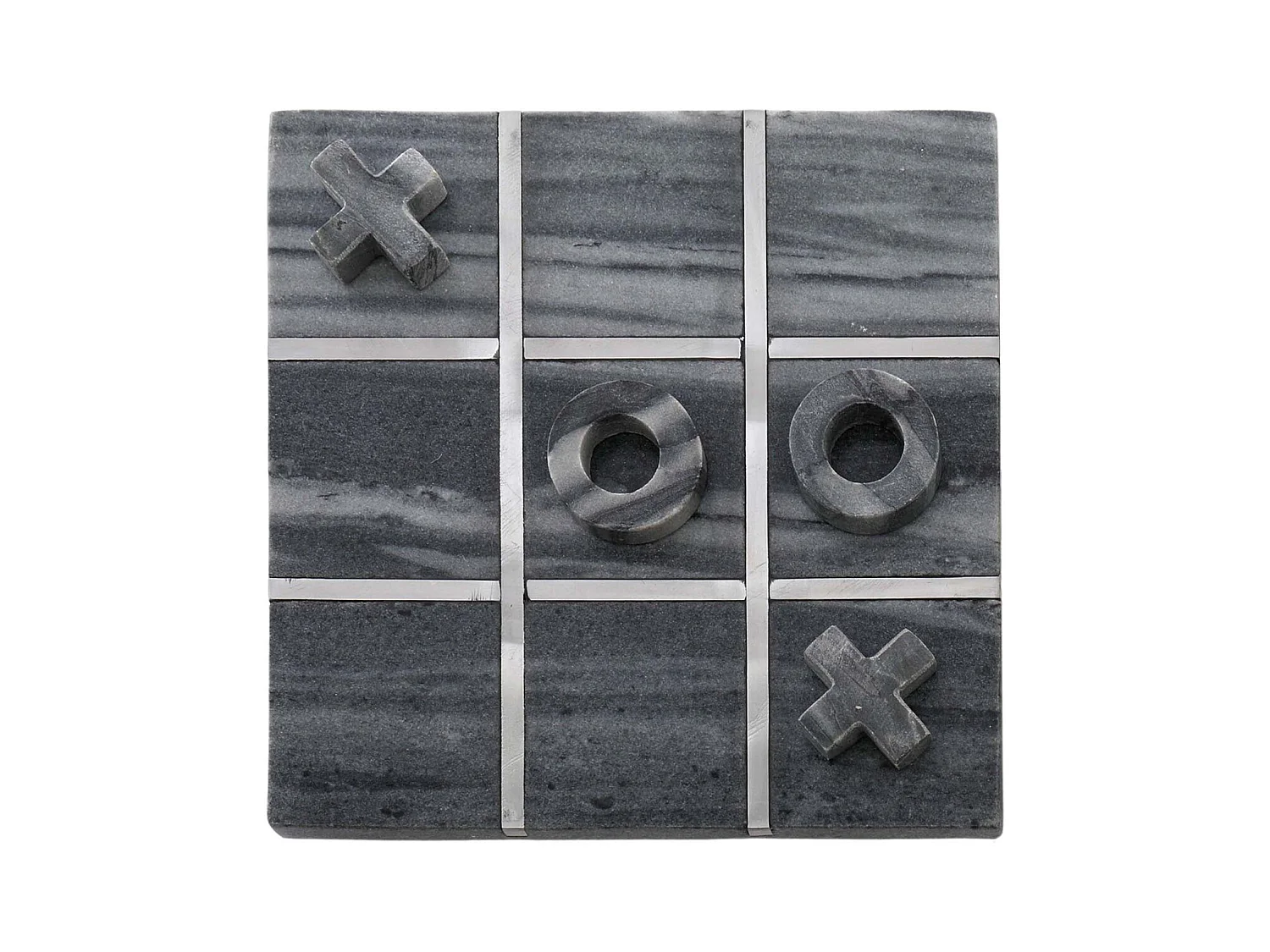 Tic-Tac-Toe-Spiel aus Marmor