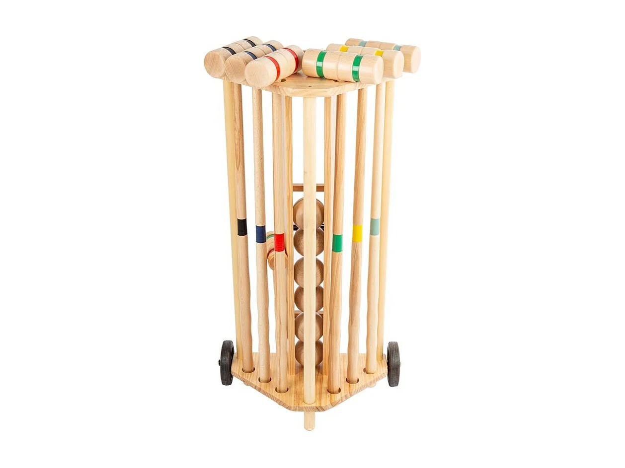 Jeu de croquet professionnel avec chariot