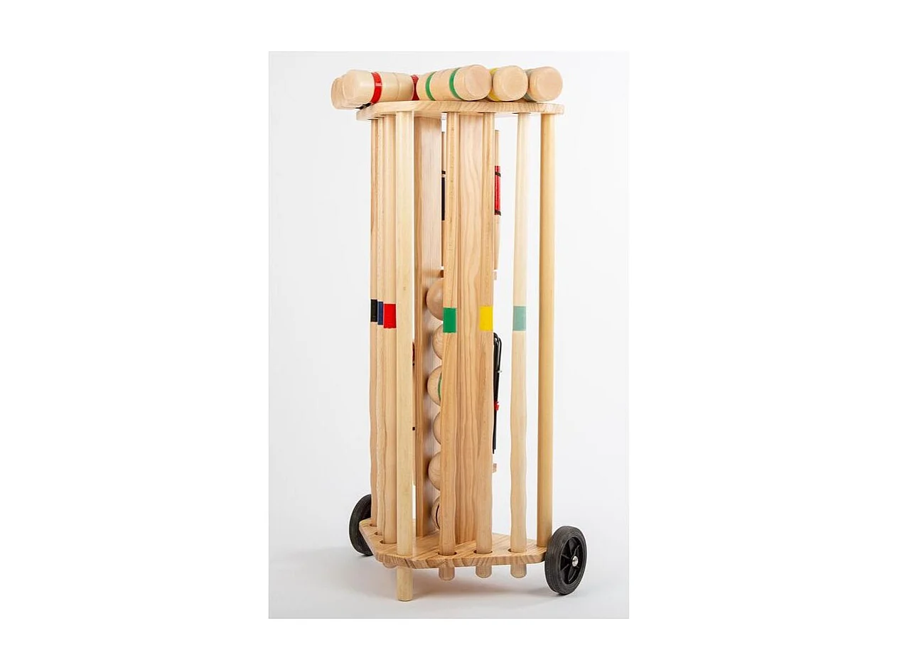 Jeu de croquet professionnel avec chariot