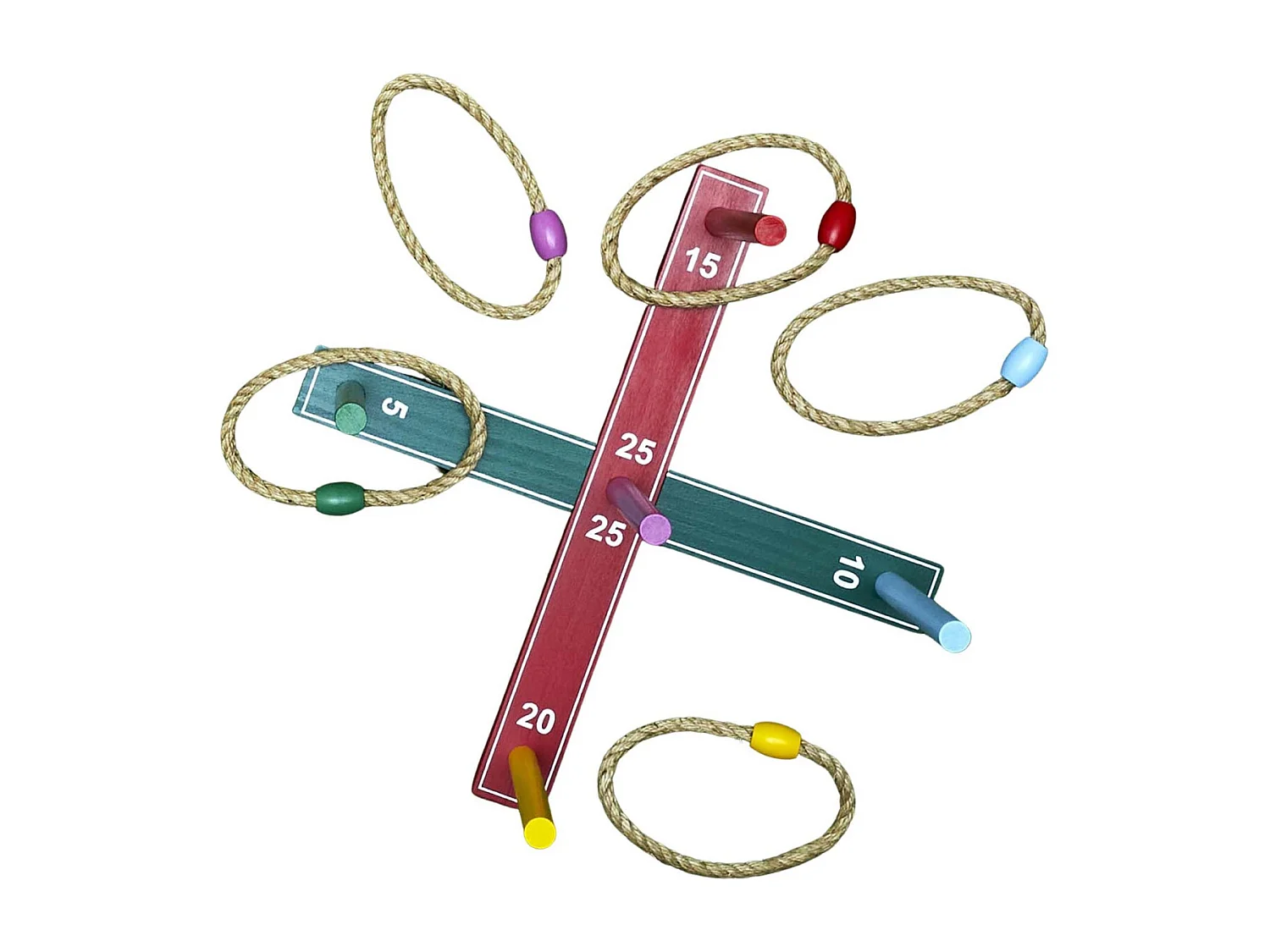 Gioco del lancio degli anelli all'aperto