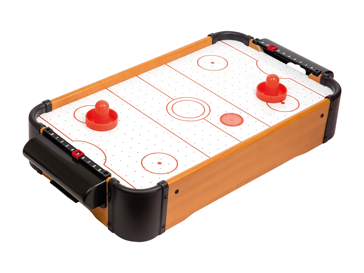 Jeu De Table Hockey Noir, Marron, Blanc