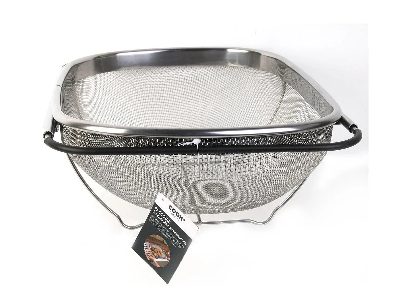 Passoire A Poignees Extensibles Argent