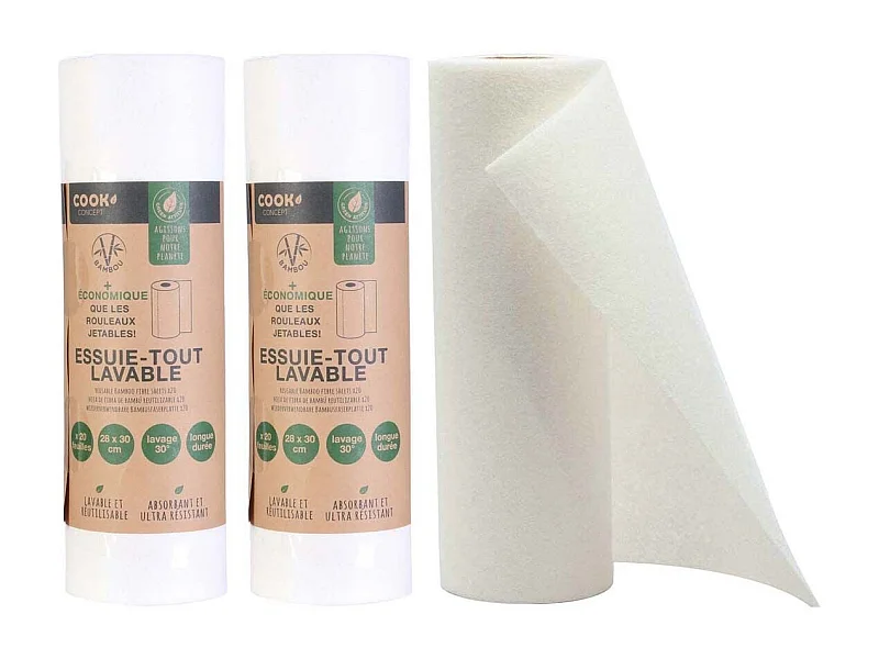 Essuie-tout réutilisable Eco concept Lot de 3