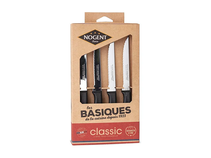Coffret 4 couteaux à steak gamme Classic Polypropylène