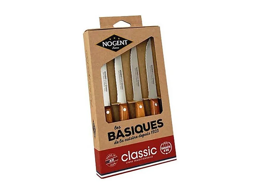 Coffret 4 couteaux à steak gamme Classic Cerisier des bois