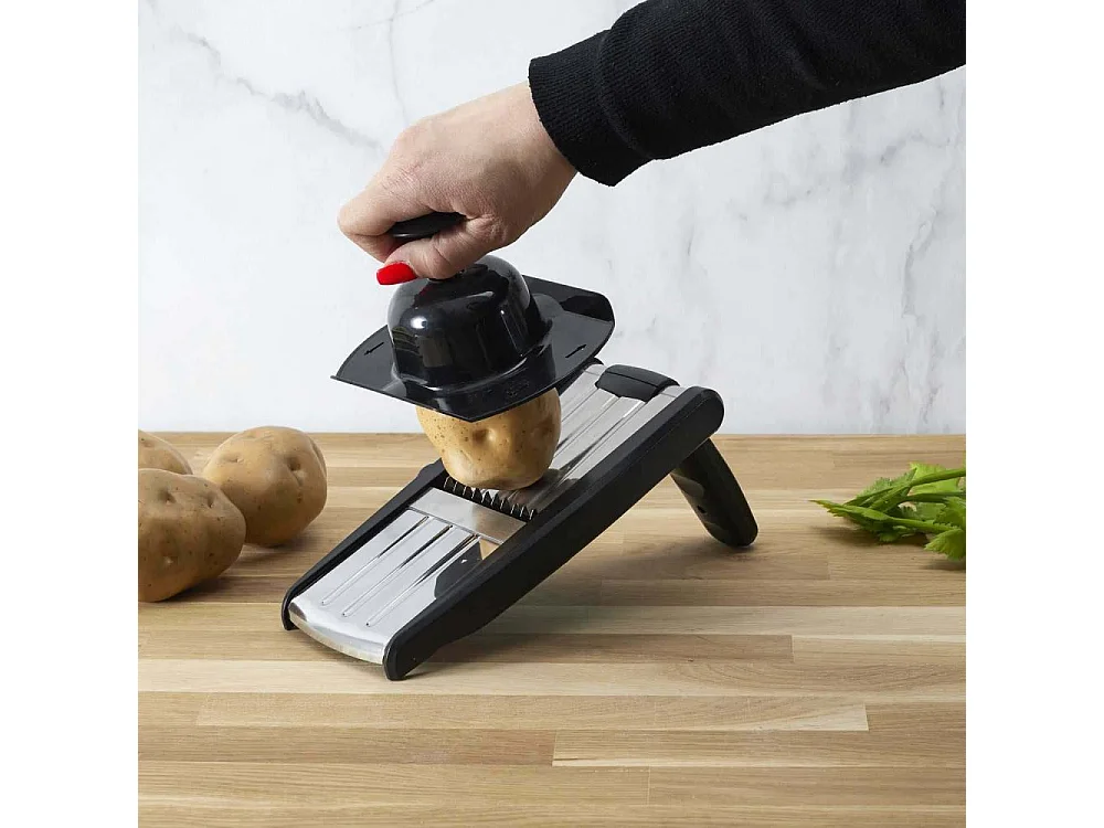 Mandoline avec lames en acier inoxydable Rouge