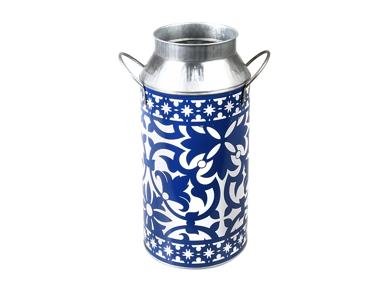 Pot à lait en zinc carreaux de ciment