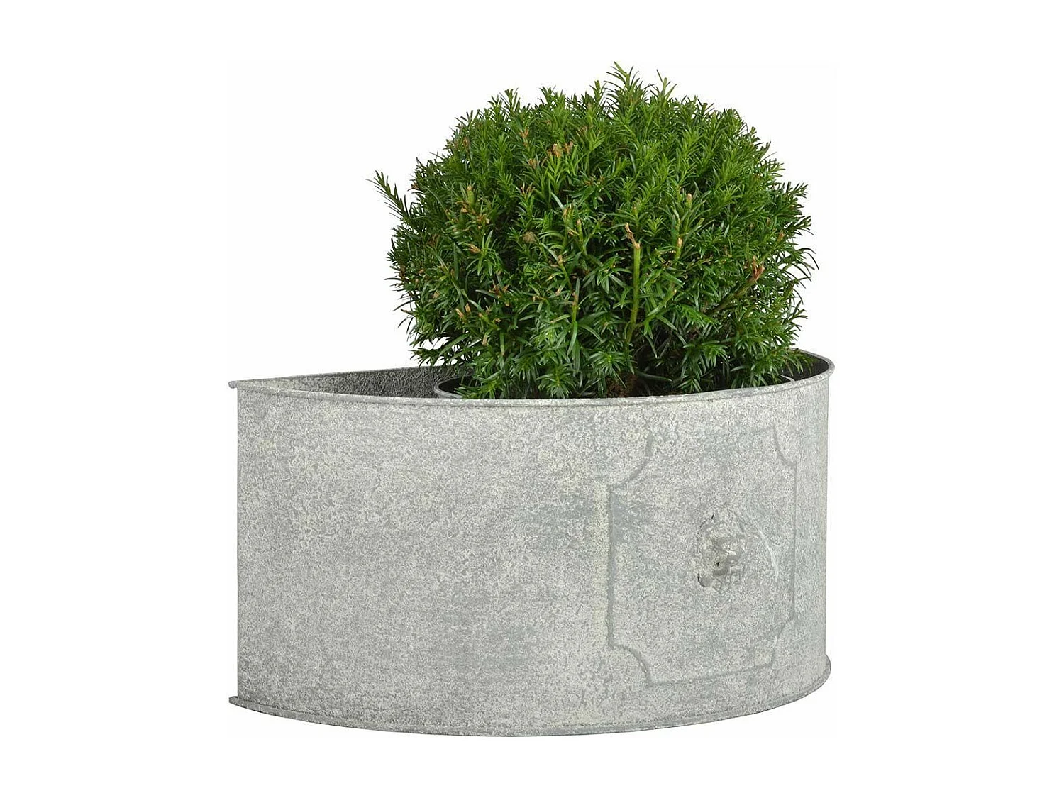Blumentopf halbrund Lwe (Satz von 2)