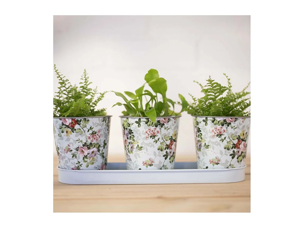 Fioriera 3 vasi Rose