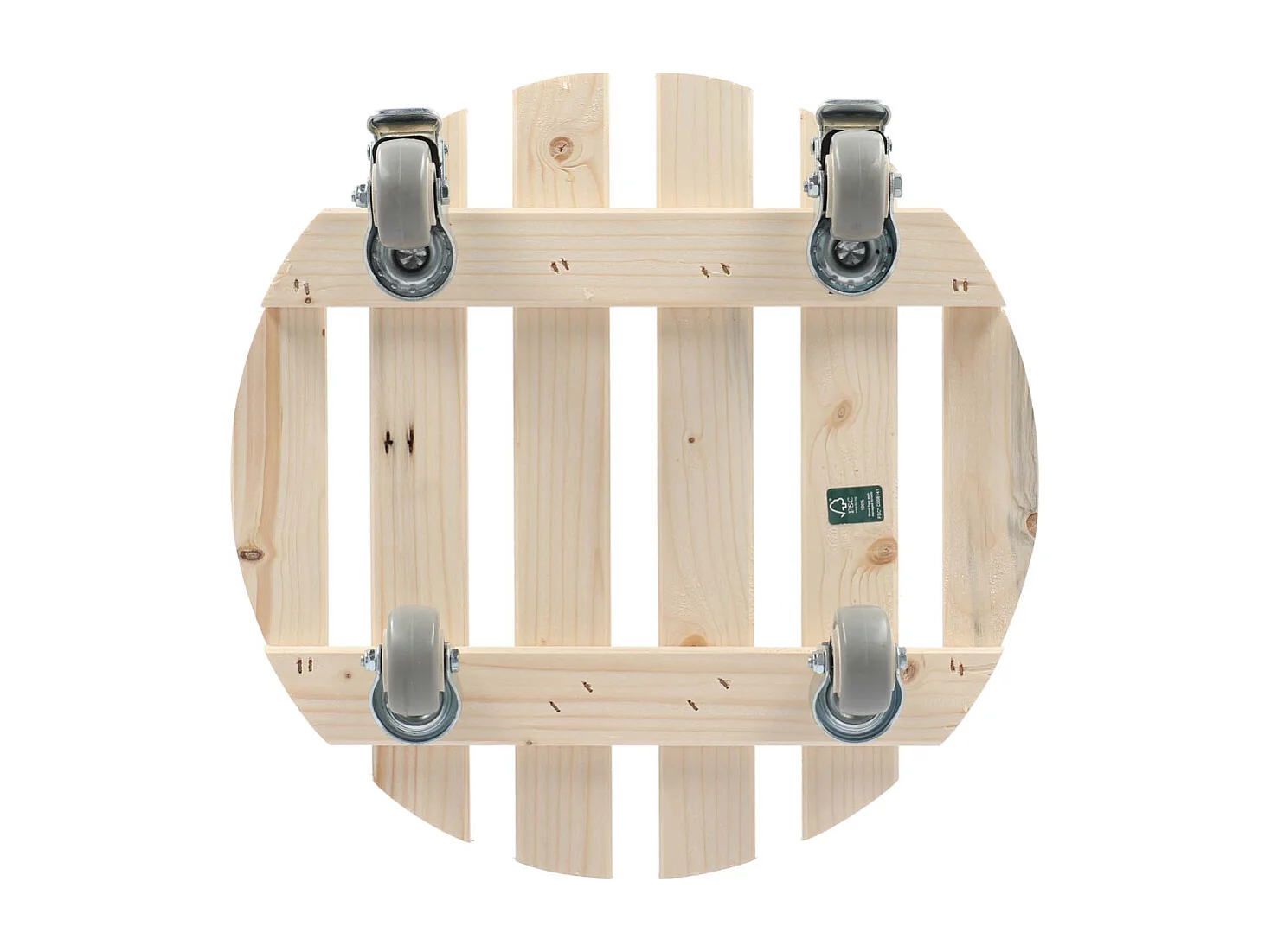 Support à roulettes pot de fleurs spécial charge lourde Rond