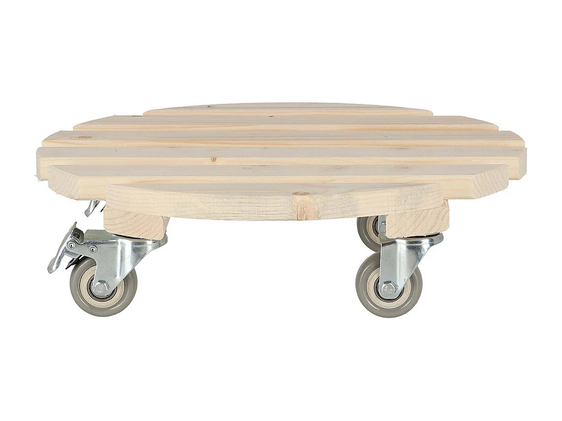 Support à roulettes pot de fleurs spécial charge lourde Rond