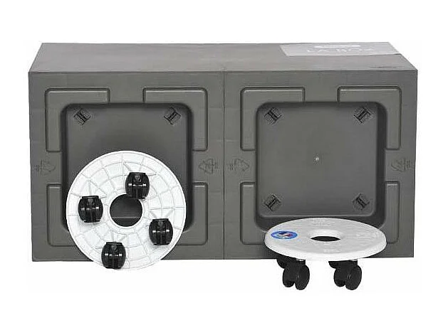 Support encastrable sur roulettes pour pot 19 cm