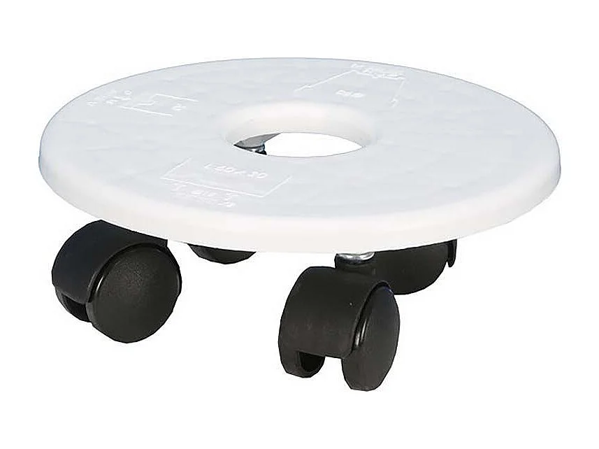 Support encastrable sur roulettes pour pot 19 cm