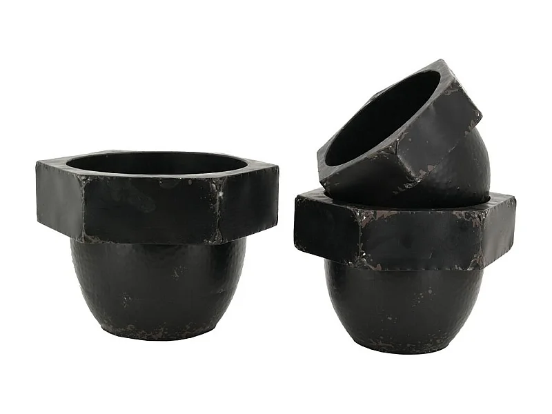 Cache-pots en métal  (Lot de 3)