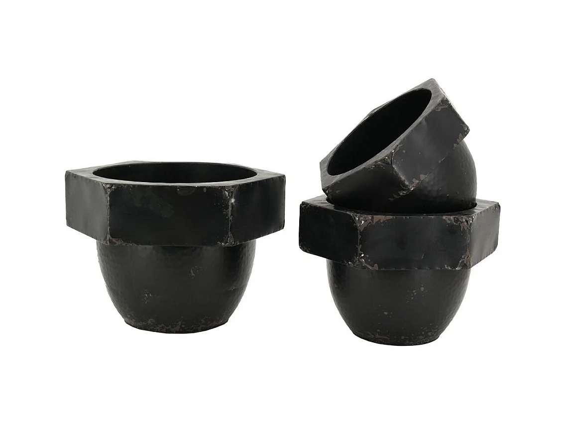 Cache-pots en métal  (Lot de 3)