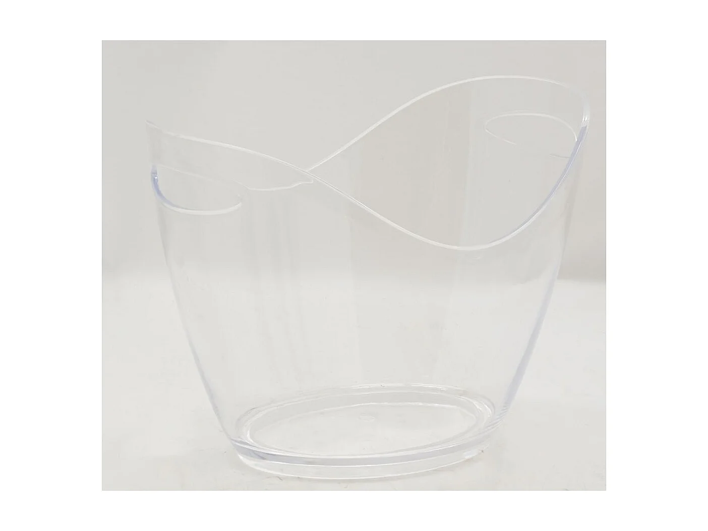 Rafraichisseur en rotin Rotin patiné blanc + Plexiglas