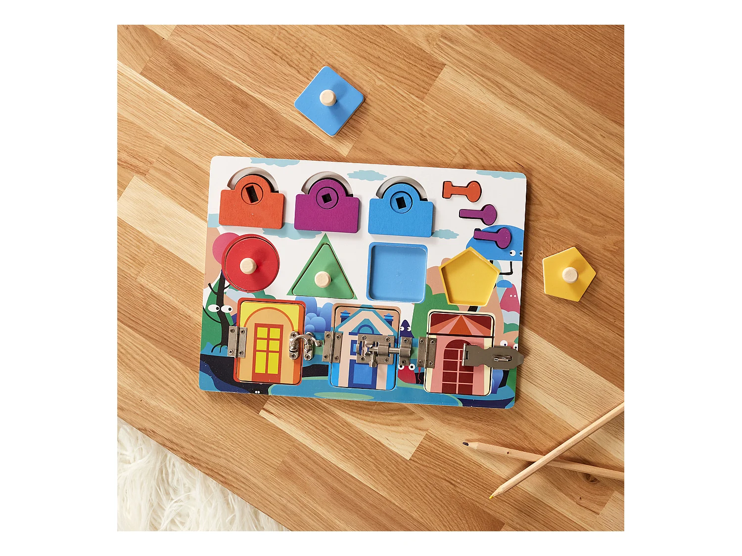 Tableau D Apprentissage Sensoriel Multicolore