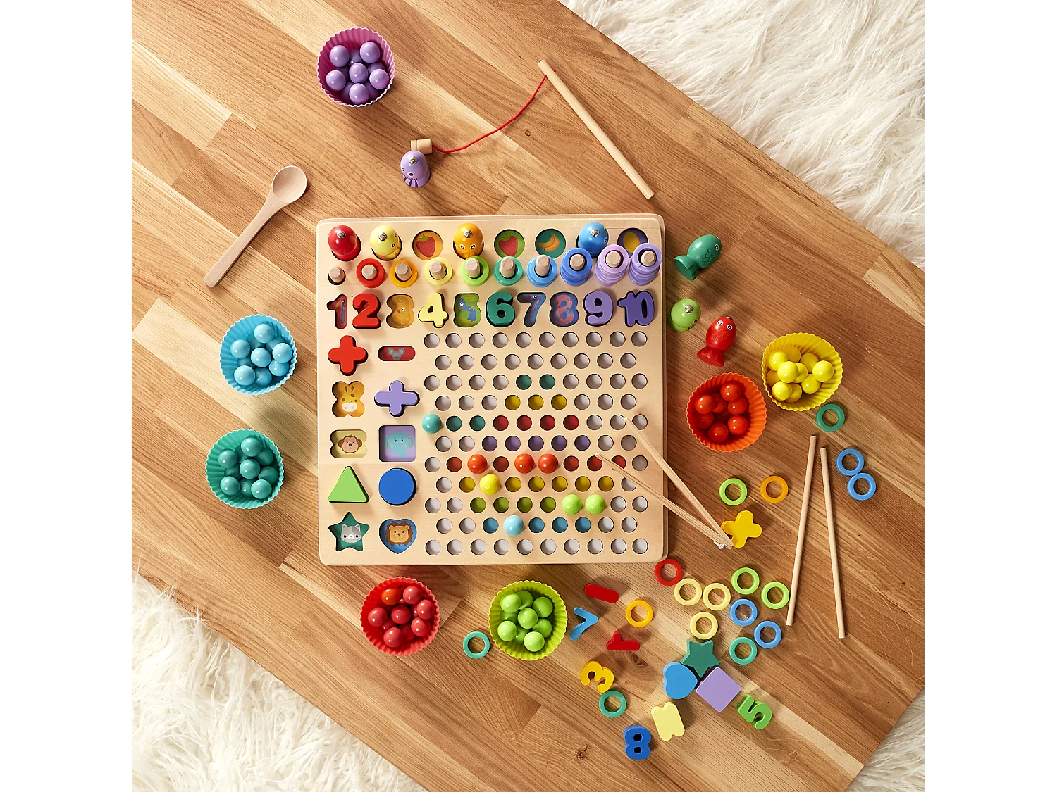 Jeu Éducatif - JEUX 2 MOMES - Mathématiques - Multicolore