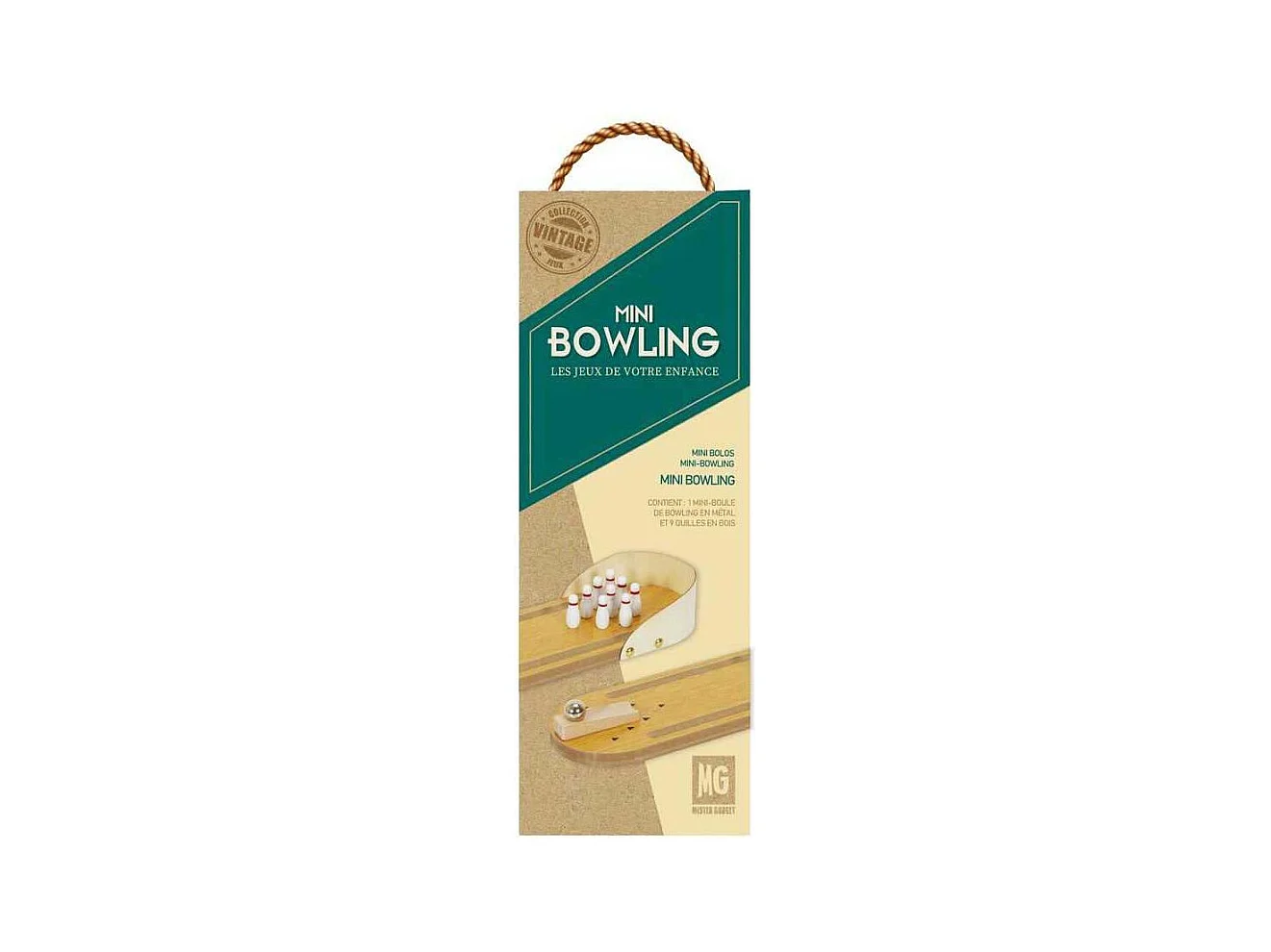 Bowling De Bureau Marron, Blanc