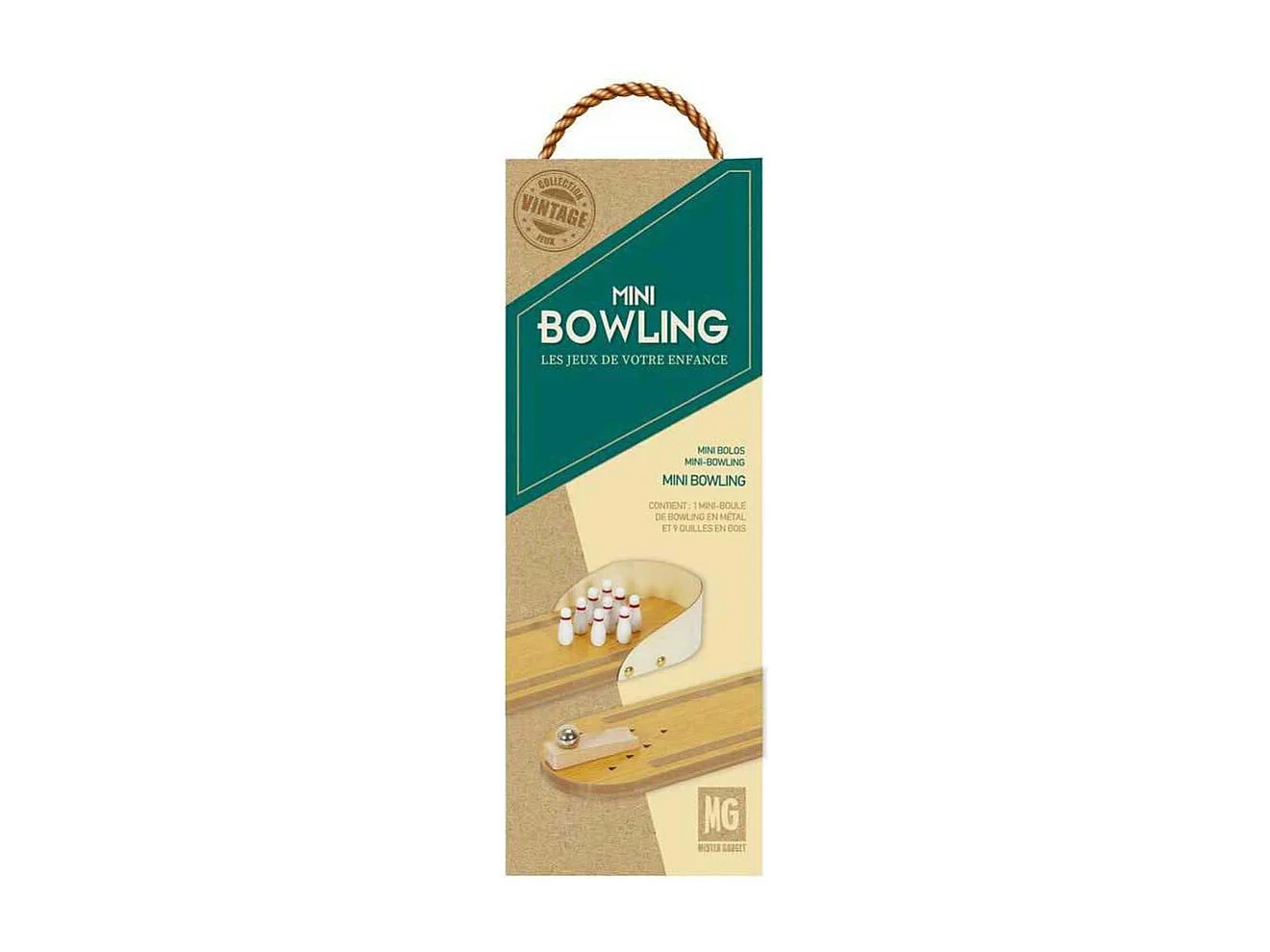 Bowling De Bureau Marron, Blanc