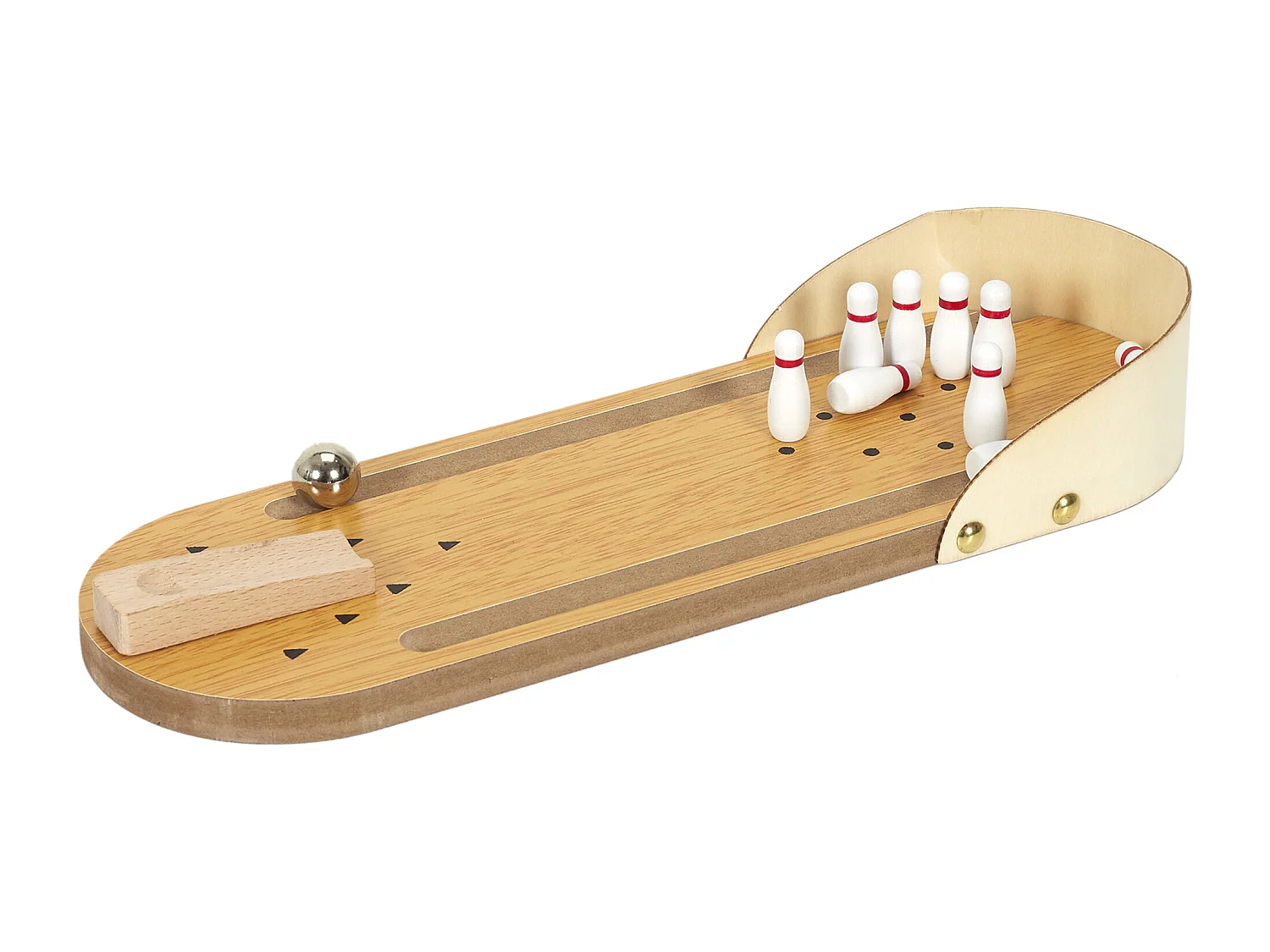 Bowling De Bureau Marron, Blanc