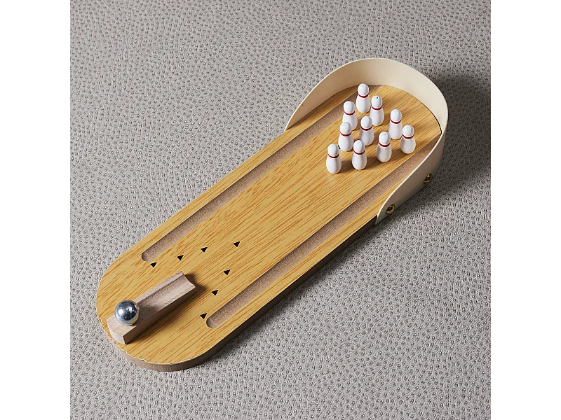 Bowling De Bureau Marron, Blanc