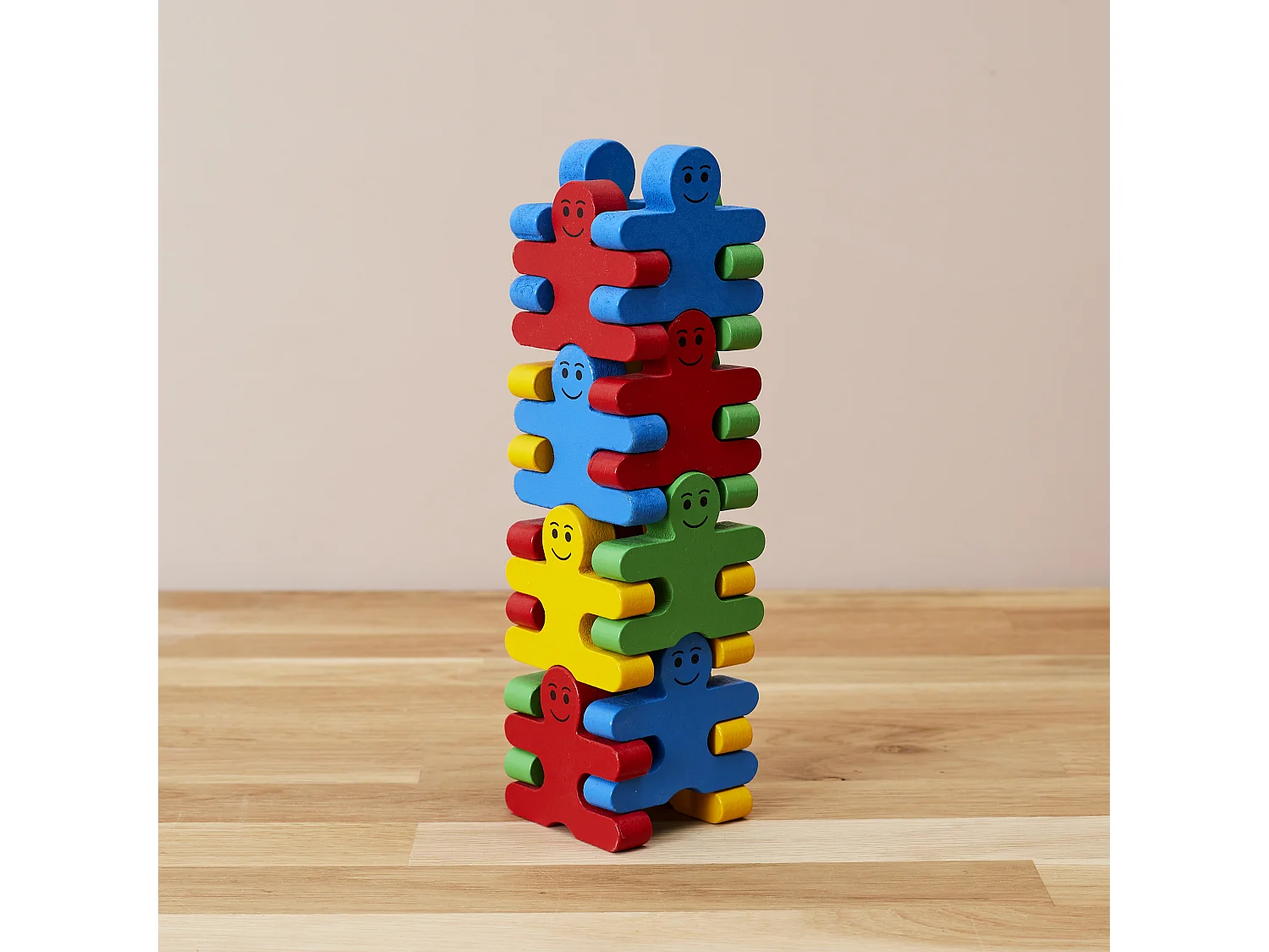 Jeu d'adresse en bois de pin Bonhomme