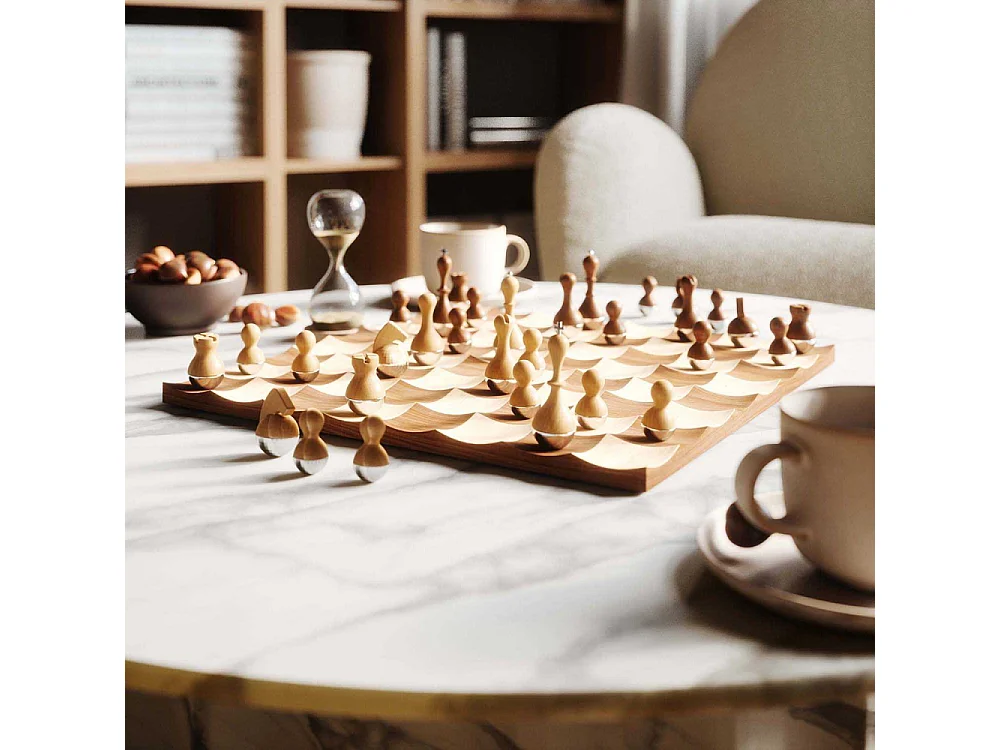 Jeu d'échec en bois Wobble