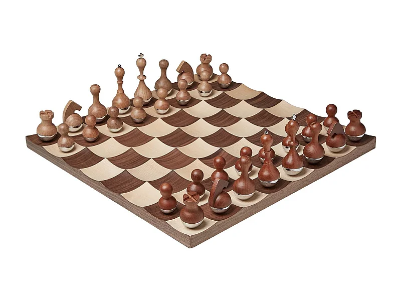 Jeu d'échec en bois Wobble