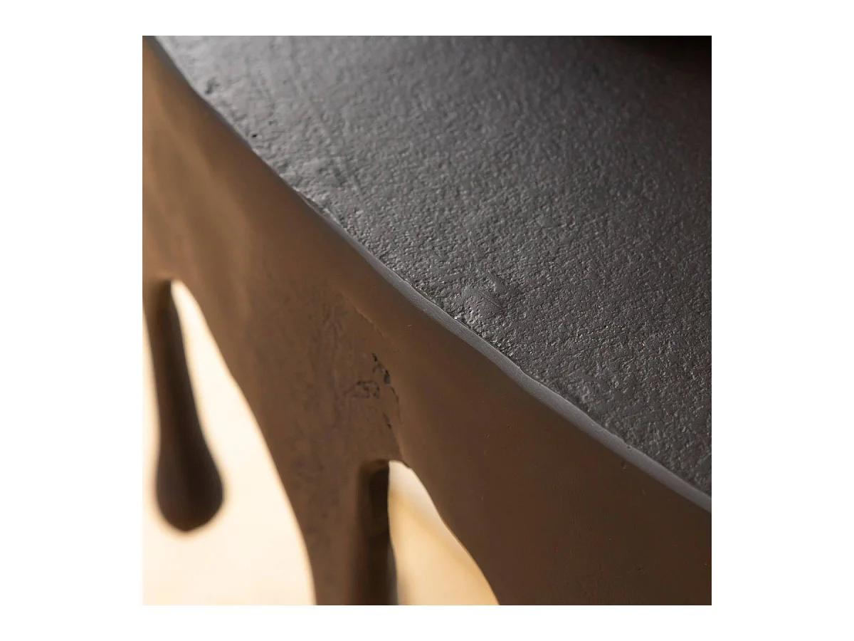 Console en aluminium noir Calypso