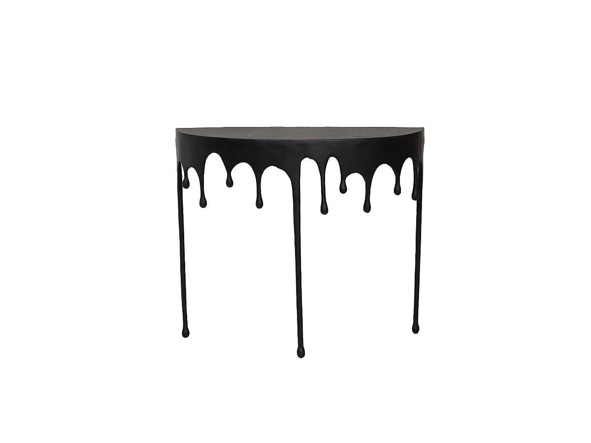 Console en aluminium noir Calypso