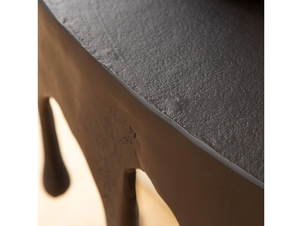 Console en aluminium noir Calypso